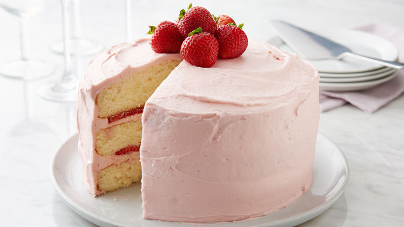 strawberry layer cake