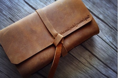 Leather Bound Journal with Name