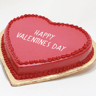 Happy Valentines Day Strawberry Cake- Indiagift