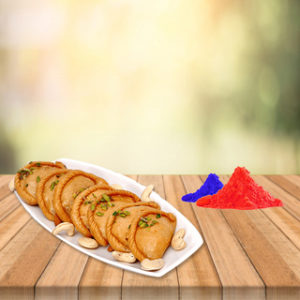 gujiya with free gulal - Indiagift