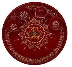 Hand Painted Karwa Chauth Pooja Thali