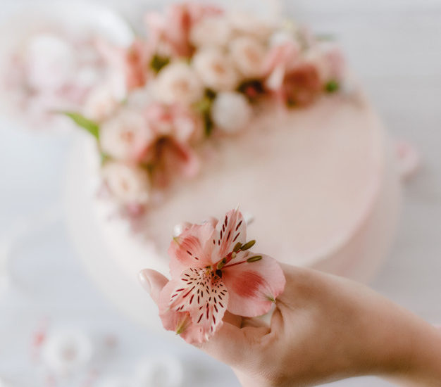 Peach x Bloom of Flowers Cake – Honeypeachsg Bakery