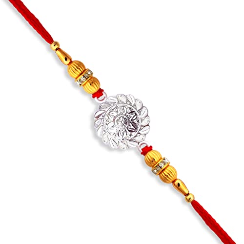 silver rakhi