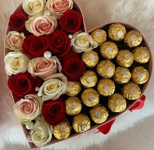 chocolates and flowers