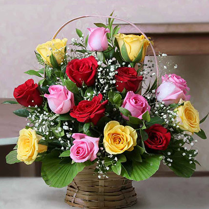 Mixed roses for Valentine Day