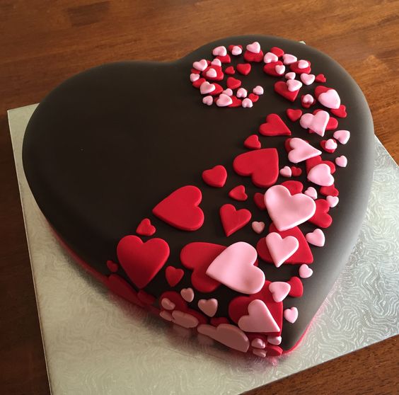 Chocolate cake for Valentine Day