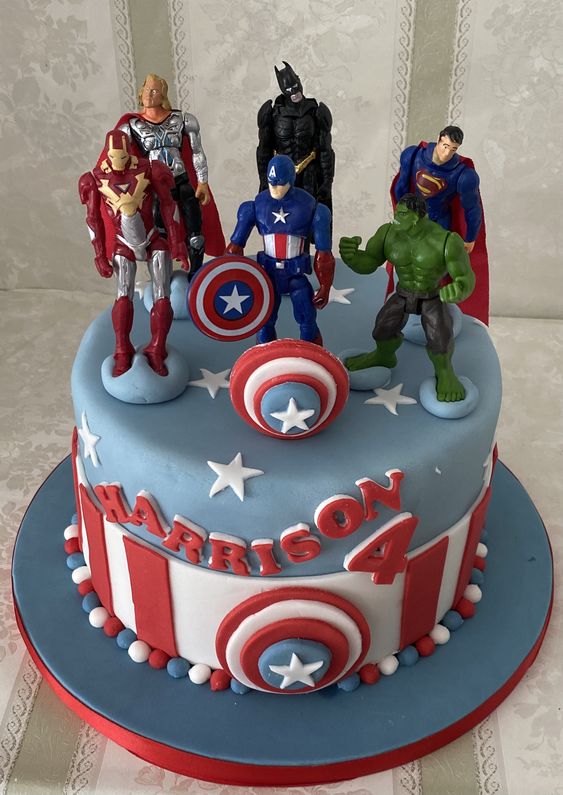 Superhero Cakes for kids birthday