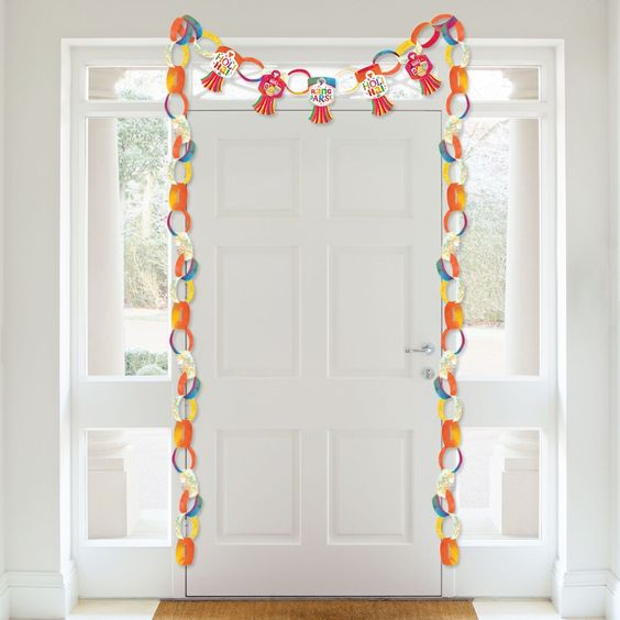 paper chain for holi
