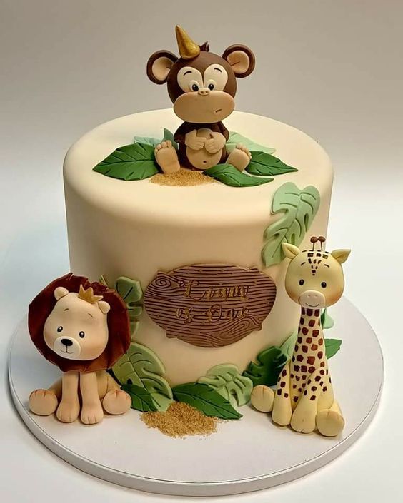 Birthday Cakes for Kids - Jungle Safari Cake