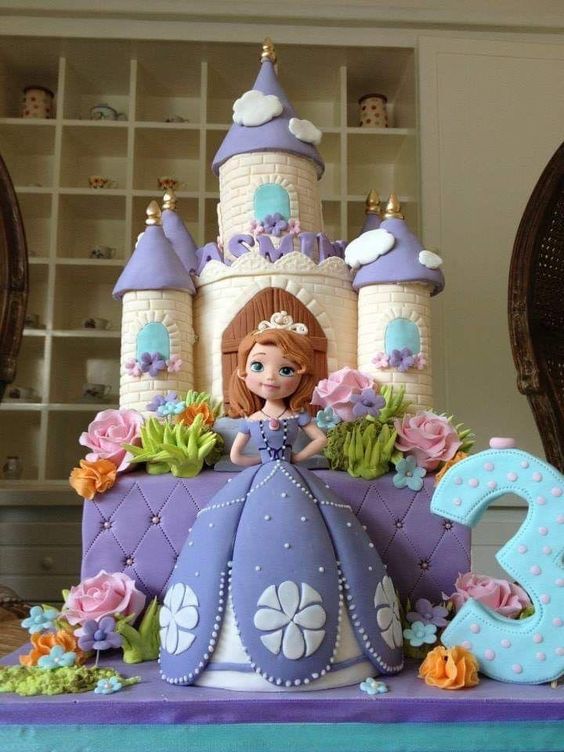 Birthday Cakes for Kids - Princess Castle Cake
