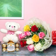 Valentine Mix Flowery Choco Combo