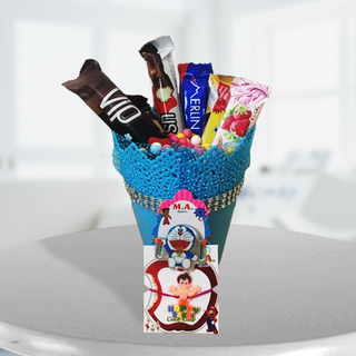 2 Kids Rakhi with imported chocolate bucket