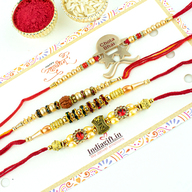 OM & Bhai Rakhi Combo of 4