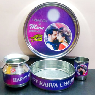 Personalised Karwa Chauth Set 