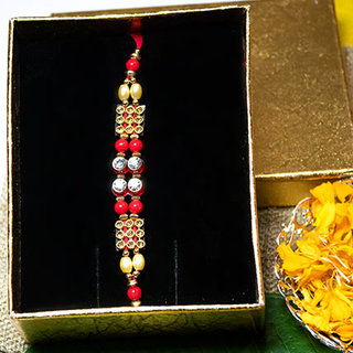 Pearl and Diamonte Rakhi String
