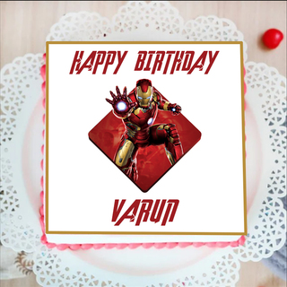 Iron Man Photo Cake 