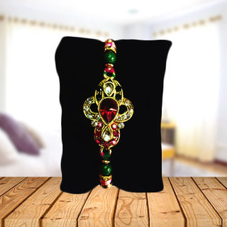 Golden Ornamental Rakhi