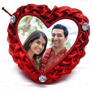 Premium Personalised Heart Shaped Cushion