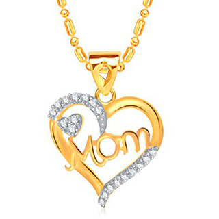 MOM Gold Plated Pendant