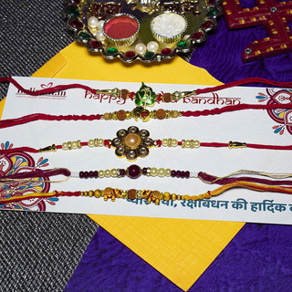 Elegant Rakhi Combo of 5