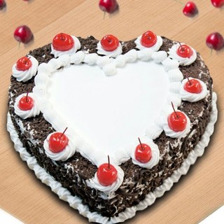 Exclusive Heart Shape Black Forest Cake