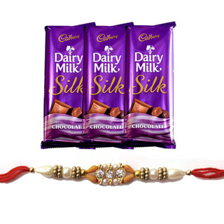 3 Dairy Milk Silk with Rakhi