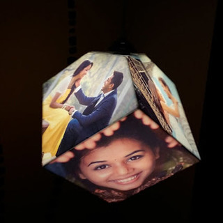 Dice Hanging Photo Lamp
