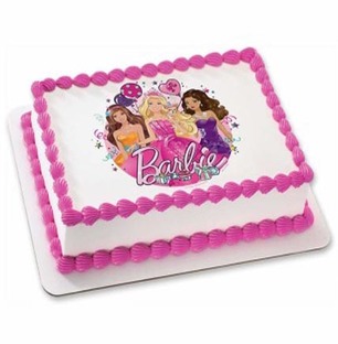 Barbie Photo Cake