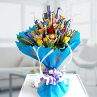 Mix Flowers and Chocolate Bouquet