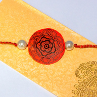 Red Mandala Rakhi