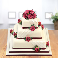 3 Tier Square Cake