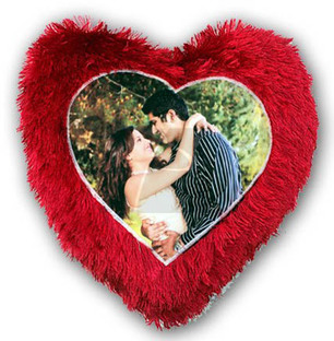 Personalised Heart Shaped Cushion