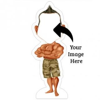 Funny Chacrater Macho Man