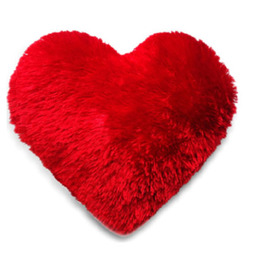 Fur Cushion (Heart Shaped)