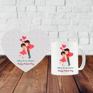 Propose Day Puzzle and Mug