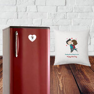 Kiss Day Cushion and Fridge Magnet