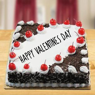 Valentine Square Black Forest Cake