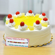 Pineapple Sensation cake With Rakhi
