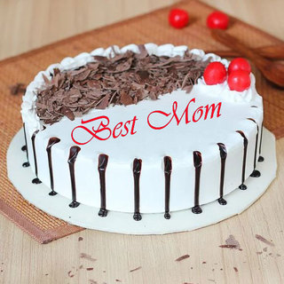 Best Mom Snowy Black Forest Cake