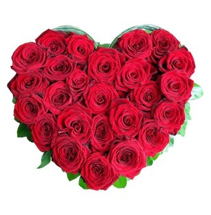 Valentine Red Roses Heart