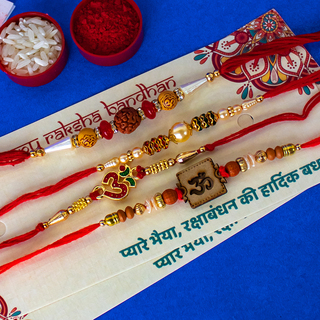 Special OM Rakhi Combo of 4