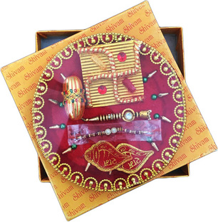 Premium Rakhi Thali with Rakhi