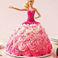 Barbie Roses Dress Cake