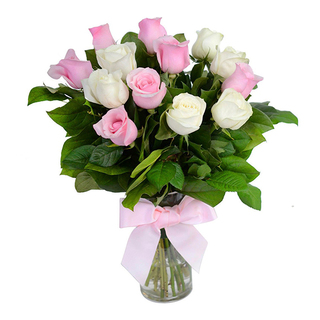 Pink and White Cuteness in Vase