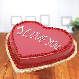 Premium I Love You - Strawberry Cake