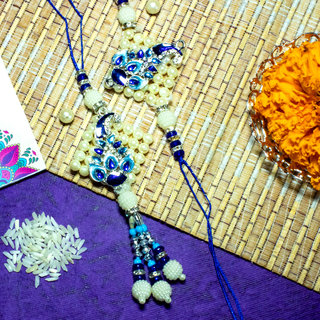 Handcrafted Rakhi & Lumba Set