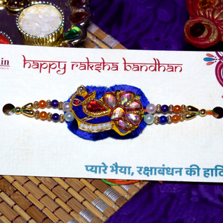 Colourful Zardosi Rakhi