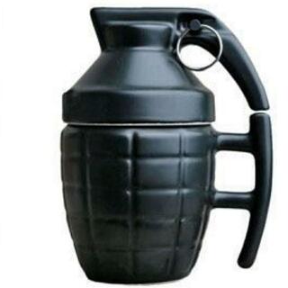 Grenade Unique Coffee Mug With Lid