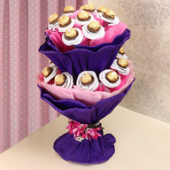 Pink Ferrero Chocolate Bouquet