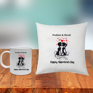 Happy Valentines Cushion and Mug